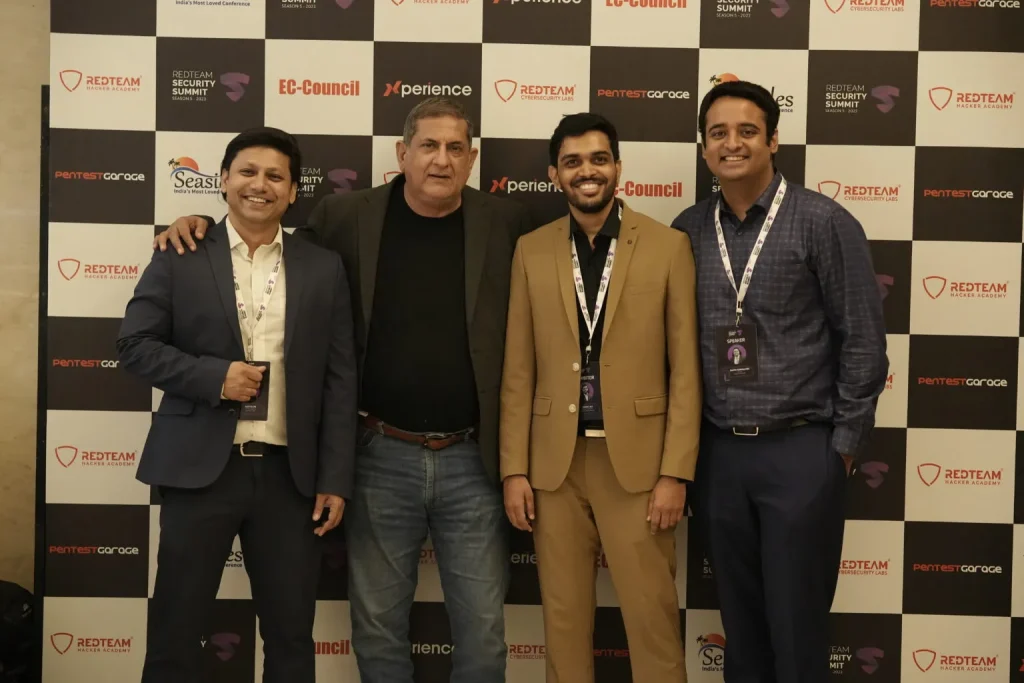 Jaizal Ali, Founder and CEO of RedTeam Academy, with cybersecurity professionals at the RedTeam Security Summit